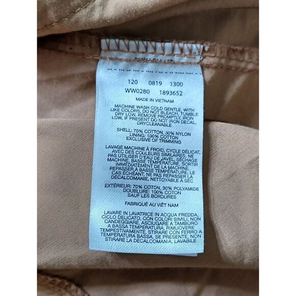 Columbia Mens Tan Water-Resistant Hooded Jacket 3X Lightweight Cotton Nylon - Picture 8 of 8